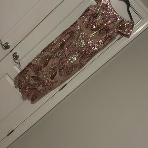 Marchesa Notte Embellished Tulle Midi Dress